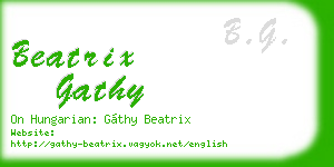 beatrix gathy business card